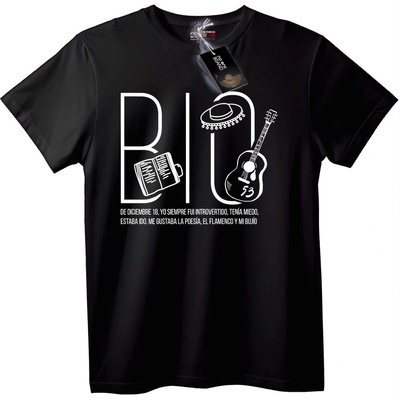 NOONEBRAND Тениска Фламенко Музика - 2XL, White