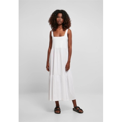 Urban Classics Ladies 7/8 Length Valance Summer Dress white