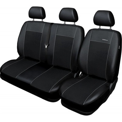 Autopotah Automega FORD TRANSIT VII, 3 místný, 2014, Eco kůže + alcantara černé