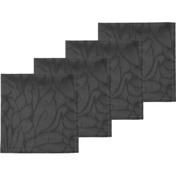 Södahl Салфетки Abstract Leaves Damask сиви 4 бр (28928)