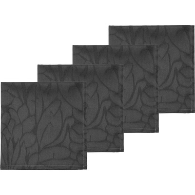 Södahl Салфетки Abstract Leaves Damask сиви 4 бр (28928)