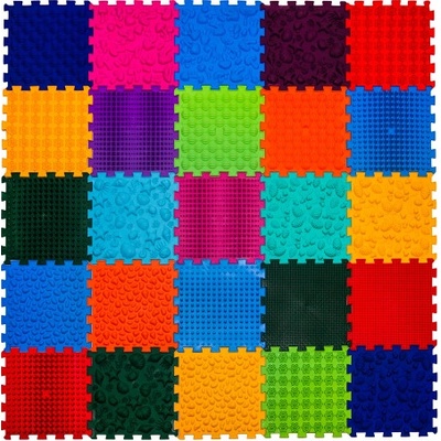 Masážní ortopedické podložky Ortek Puzzle "Mega Mix" 14 ks