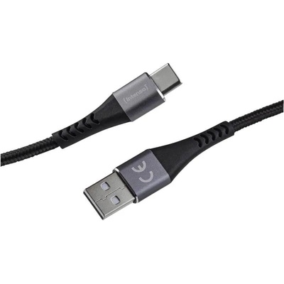 Intenso A315C Кабел за зареждане и пренос на данни от USB-A към USB-C 1, 5 м черен 7901100 (7901100)