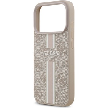 CG Mobile iPhone 17 Pro GUESS 4G PRINTED STRIPES Силиконов протектор за телефон, удароустойчив, MagSafe, РУСТИ GUHMP17LP4RPSP (GUHMP17LP4RPSP)