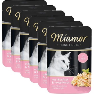 Miamor Капсула Miamor Feine Filets тонька и раци в желе 6 x 100 г