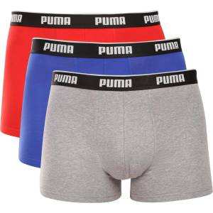 PUMA Пакет от три - мъжки боксерки Puma многоцветни Puma | Sin Cherven Siv Mnogotsveten | МЪЖЕ | M