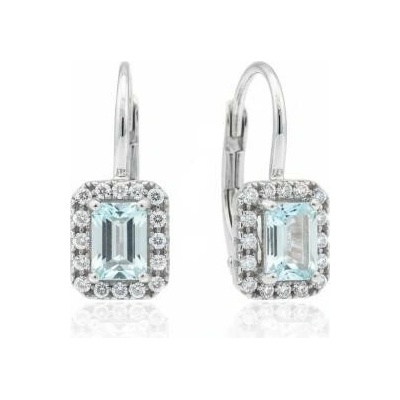 Fair Line zlaté s topazem bílé zlato 2771