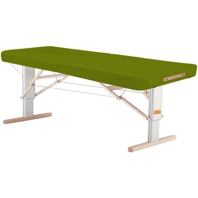 Clap Tzu Linea Prenosný elektrický masážny stôl Ayurveda Farba: PU zelená (grass) Doplnky: sieťové napájanie + nožný spínač 192 x 80 cm 30 kg 13 farieb
