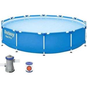 Bestway Сглобяем басейн Bestway 56681 с филтърна помпа, 366х76 см