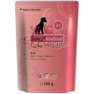 Dogz Finefood Adult No.02 Hovädzie 100 g