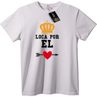 NOONEBRAND Тениска Луда по Него - L, White