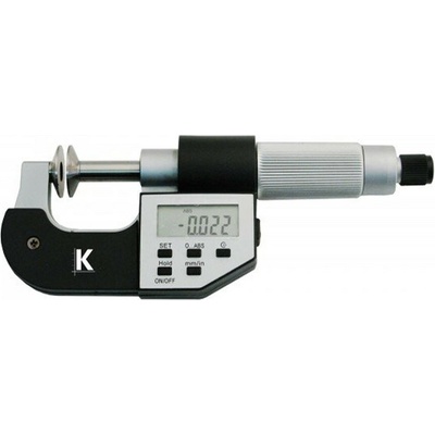 Kmitex KCZ 7070.11 třmenový mikrometr 25 50mm na ozubená kola , talířkový mikrometr