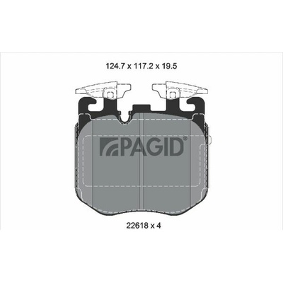 Sada brzdových platničiek kotúčovej brzdy PAGID T2541N