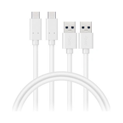 Connect IT CCA-5006-WH Wirez USB-C (typ C) -> USB-A, USB 3.1 Gen 1, 1m, bílý, 2ks