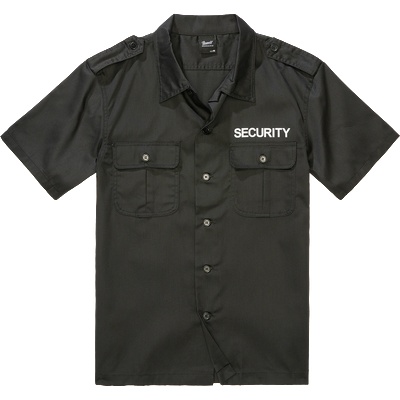 Brandit Мъжка риза с къс ръкав в черен цвят Security USBW-9762-2 - Черен, размер 7XL