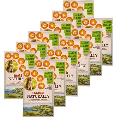 Iams Naturally Агнец Възрастни 12 x 85 г