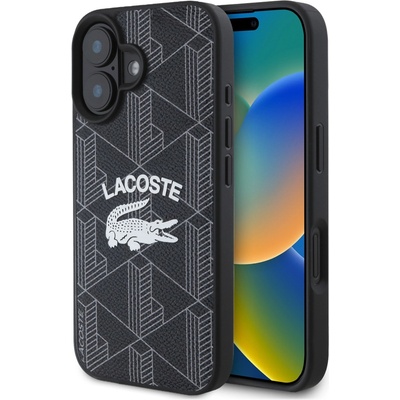 Lacoste Blend Monogram MagSafe Задна обвивка за iPhone 16 Black Lacoste | Cheren | МЪЖЕ | UNI