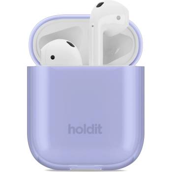 Holdit Калъф за слушалки Holdit - SeeThru, AirPods 1/2, Lavender (7330985150869)