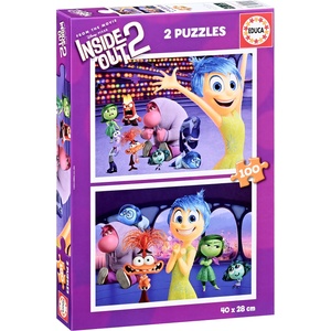 Educa Пъзел Educa от 2 x 100 части - Отвътре навън 2 (EDU20100) - baby
