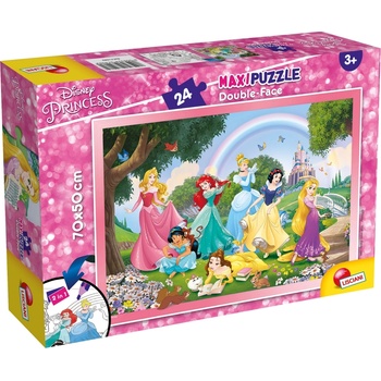 Lisciani Двулицев пъзел Lisciani - Disney Princess, 24 части (LI74082)