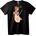 NOONEBRAND Тениска с аниме момиче с меч - S, Black