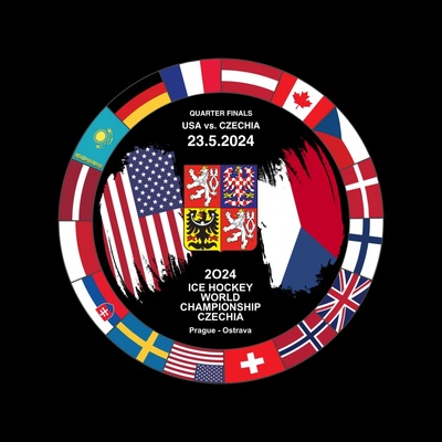 Puk Ice Hockey World Championship Czechia MS 2024 Dueling 23.5.2024 USA vs. Czechia