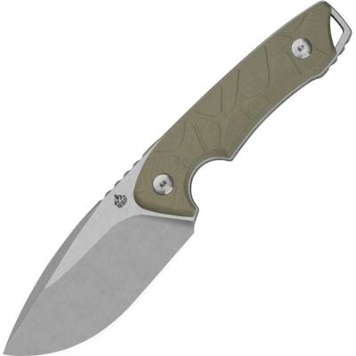QSP Knife Tiny TOT 10Cr15MoV, stonewash, sand G10 QS169-C1