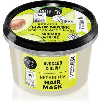 Organic Shop Avocado & Olive регенерираща маска за коса 250ml