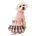 Tiger`s Heart Рокля пуловер за кучета Pink Knit Dress с карирана пола