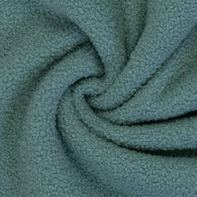 Teddy bouclé fleece - holubí modrá 259