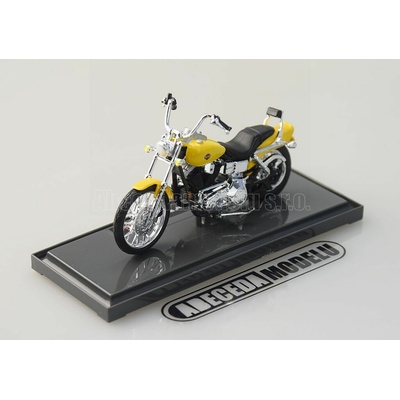 Harley Davidson Maisto 2001 FXDWG Dyna Wide Glide žlutá 1:18