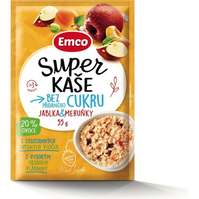 Emco Super kaša jablká & marhule 55g