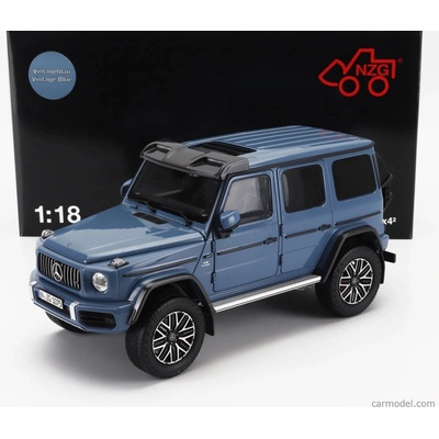 Nzg Mercedes benz G-class G634 Amg 2023 Vintage modrá 1:18