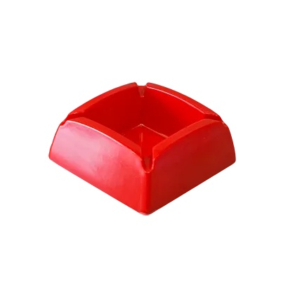 ALKAN Cn-Пепелник меламин квадратен червен 9.5/9.5 см 7771-3 (0198531)