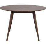 Rowico Home Тъмнокафява кръгла трапезна маса от декор от дъб ø 115 cm Yumi - Rowico (119212)