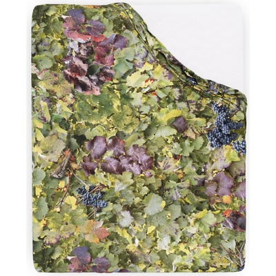 Foonka Чаршаф с ластик Hayka десен с лозови листа 140 x 200 см (FS_140x200-V)