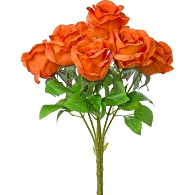 KYTICA RUŽA x7 ORANŽ. 40cm