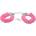 XMS Белезници с пух "furry pink" Леки