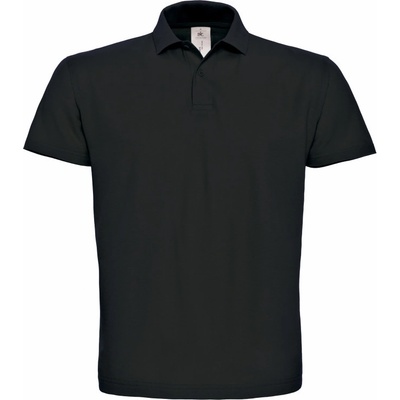 B&C polokošile B&C ID.001 krátký rukáv COT01ID0100200-black