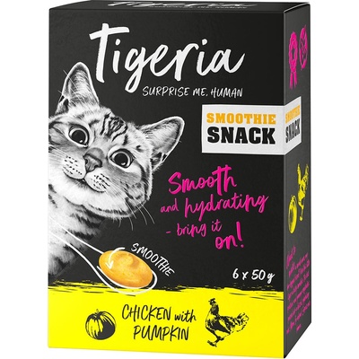 Tigeria Smoothie Snack kuracie s tekvicou 6 x 50 g