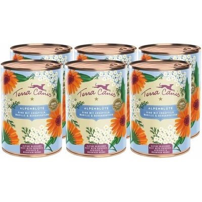 Terra Canis Alpine Blossoms Beef with potato apricot & mountain herbs 6 x 400 g