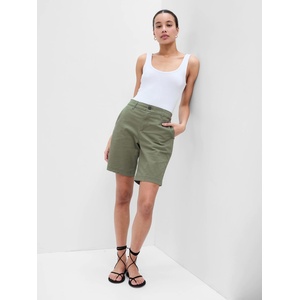 GAP Къси панталони twill mid rise GAP GAP | Zelen | ЖЕНИ | 25/32