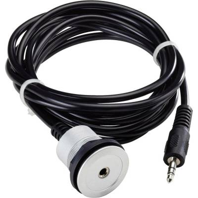 Schlegel RRJ_KL3.5 jack audio prepojovací kábel [1x jack zástrčka 3,5 mm - 1x jack zásuvka 3,5 mm] 2.00 m čierna