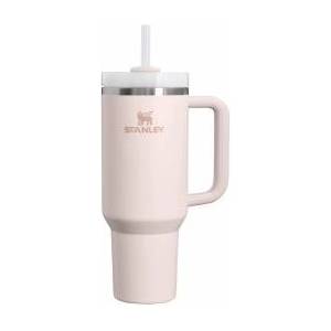 STANLEY 1913 Quencher H2.0 Flowstate Drinking Bottle with Straw 1.2L - Thermo Mug Cools Up to 11 Hours, 48 Ice Cooled - Dishwasher Safe - Thermos Bottle BPA Free Stainless Steel - Rose - 10-11673-115