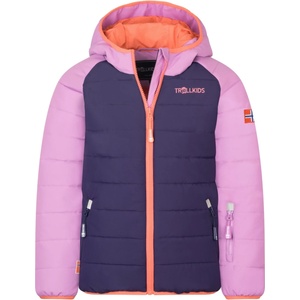 TROLLKIDS Детско зимно яке Trollkids Kid's Hafjell Snow Jacket Pro Ski jacket - Deep Violet / Light Violet / Coral Pink - размер 140 (EU) (703-2537-2317)