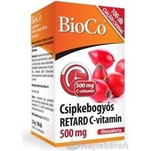 BioCo Vitamín C RETARD 500 mg s plodom šípky 100 ks