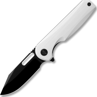 Ameight Knives Preyert-3.23 14C28N White G10 handle,steel clip