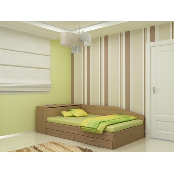 Image 1 of DST Легло за матрак с чекмеджета 120/190 Prista-dst, дъб амбер