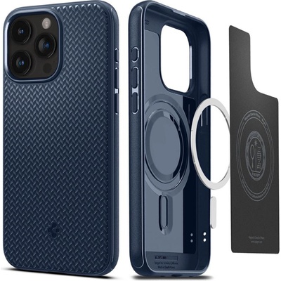 Spigen Гръб Spigen Mag Armor MagSafe, navy blue за iPhone 15 Pro - Син