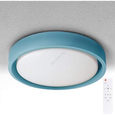 Brilagi Brilagi-LED Димируемо осветително тяло MATTEO LED/48W/230V 3000-6500K Ø 41 см тюркоаз + дистанционно управление (BG3203)